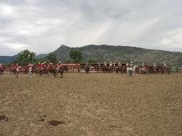 Gymkhana at Cattle Headquarters - Two crews ready for competition